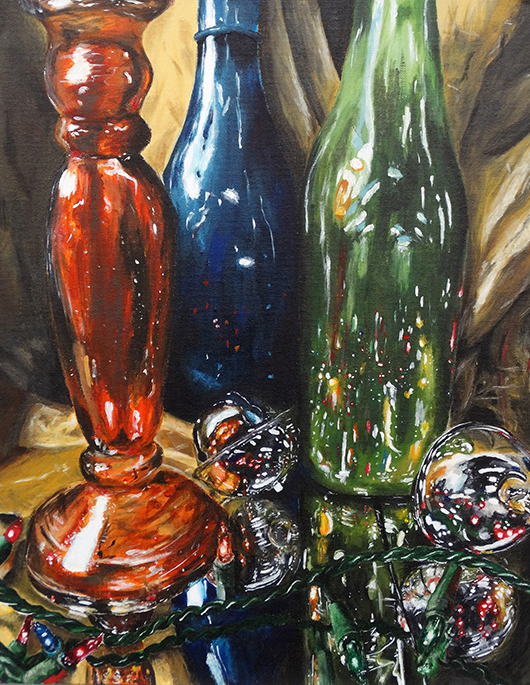 Drawing of bottles